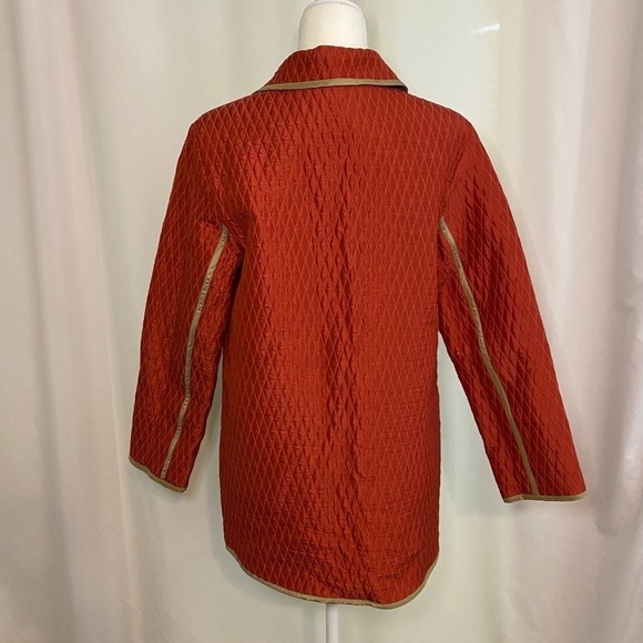 Tan/Orange‎ Quilted Reversible Jacket-No Brand-Heavy-NoTags-Small-Medium - Picture 2 of 10